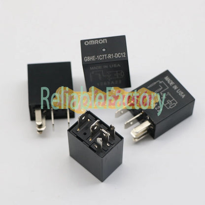 .4Pcs OMRON G8HE-1C7T-R1-DC12 12VDC Relay 40A 12V 5Pin G8HE1C7TR1DC12