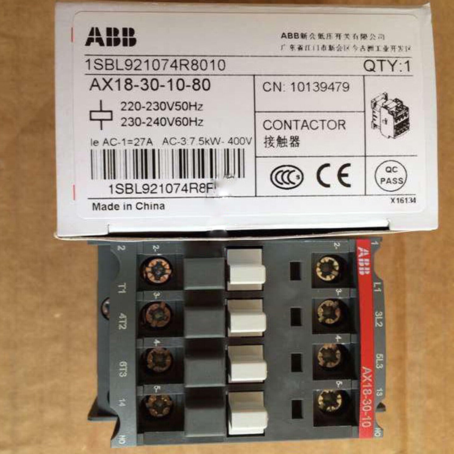 ABB AX18-30-10-80 220V Contactor - ABB