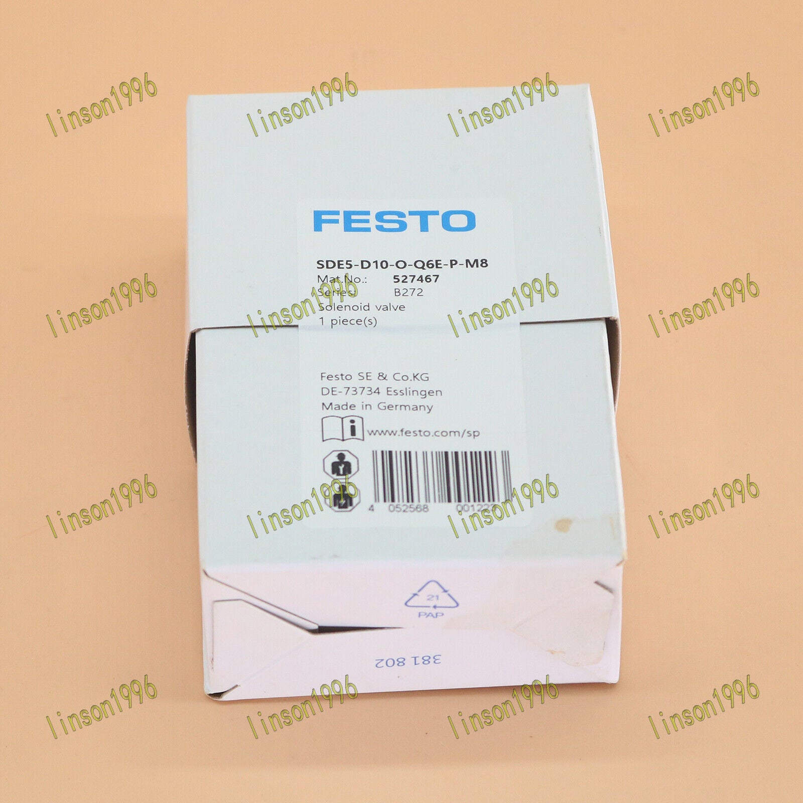 New FESTO Pressure Switch SDE5-D10-O-Q6E-P-M8 | 1-Year Warranty - FESTO