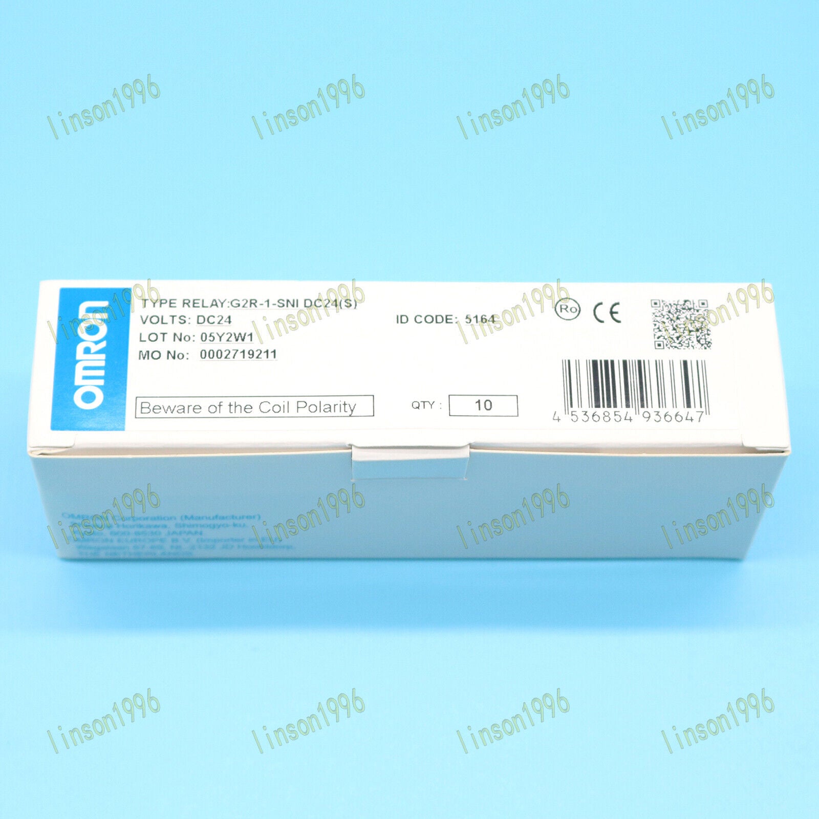 10-PC Omron Relay G2R-1-SNI DC24 Power Plug Relay Box - OMRON