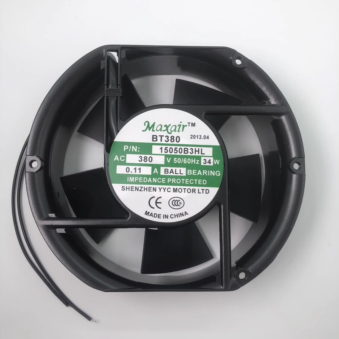 Maxair BT380 BT15050B3HL 17251 380V 0.11A 34W AC Cooling Fan