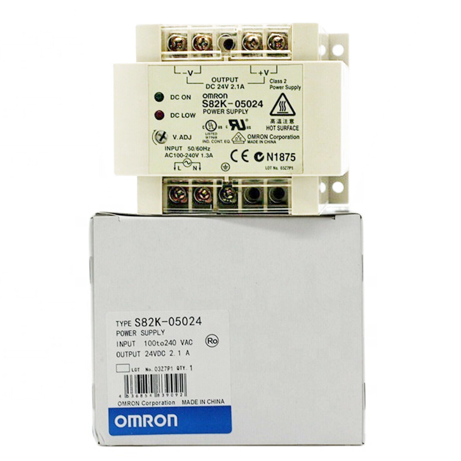 OMRON S82K-05024 Switching Power Supply 24VDC - OMRON