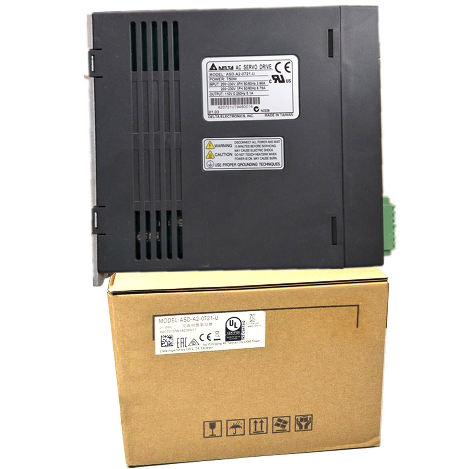 new   DELTA ASD-A2-0721-U SERVO DRIVE 750W 200/230V 3 PHASE PLC 110V/250HZ DELTA