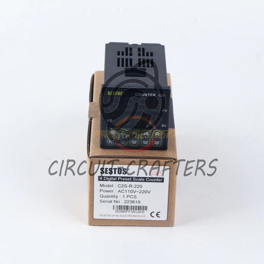 1PCS SESTOS C2S-R-220 AC100-240V Four-digit preset value counter