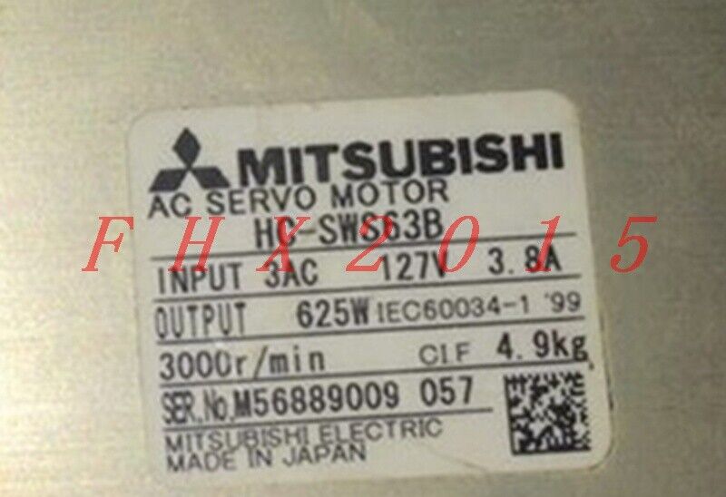 used ONE MITSUBISHI Servo Motor HC-SWS63B - MITSUBISHI