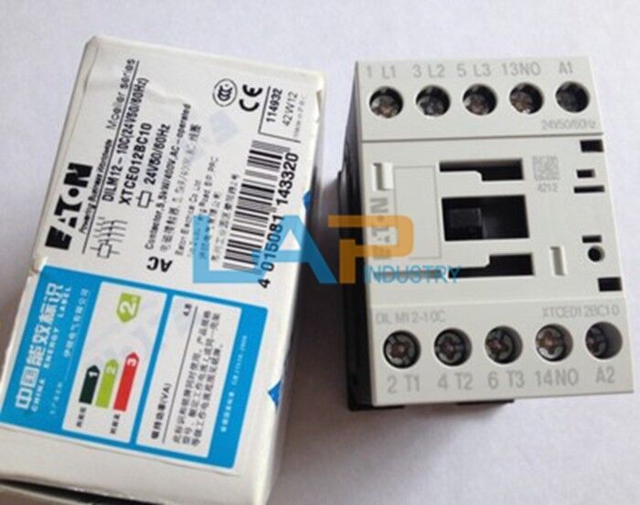 new 1PCS  For EATON MOLLER Contactor DILM12-10C DC24V