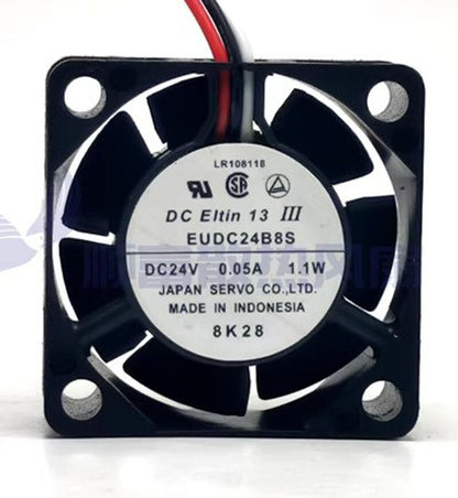 SERVO EUDC24B48S DC24V 0.05A 1.1W 4CM 3-Wire Inverter Cooling Fan