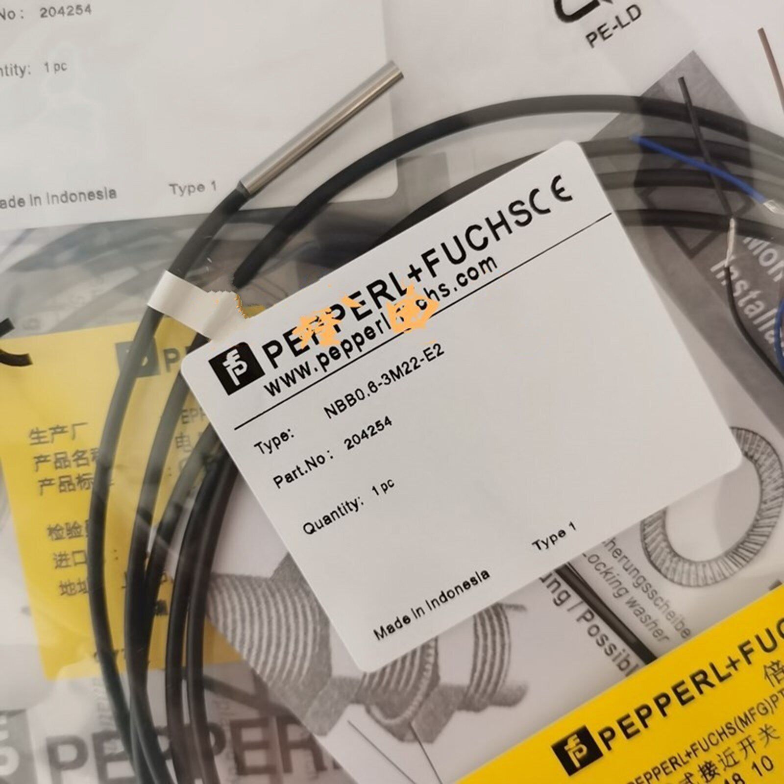 new ONE Proximity Switch NBB0.6-3M22-E2 Fast Ship - PEPPERL+FUCHS