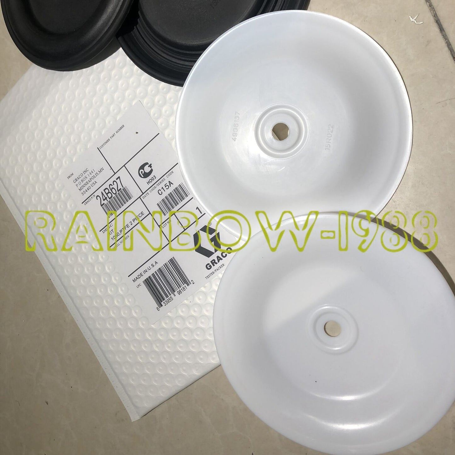 new 4pc/1set replacement 1050 repair kit 24B627 diaphragm 1050 diaphragm pump - PLC INDUSTRY PRODUCT