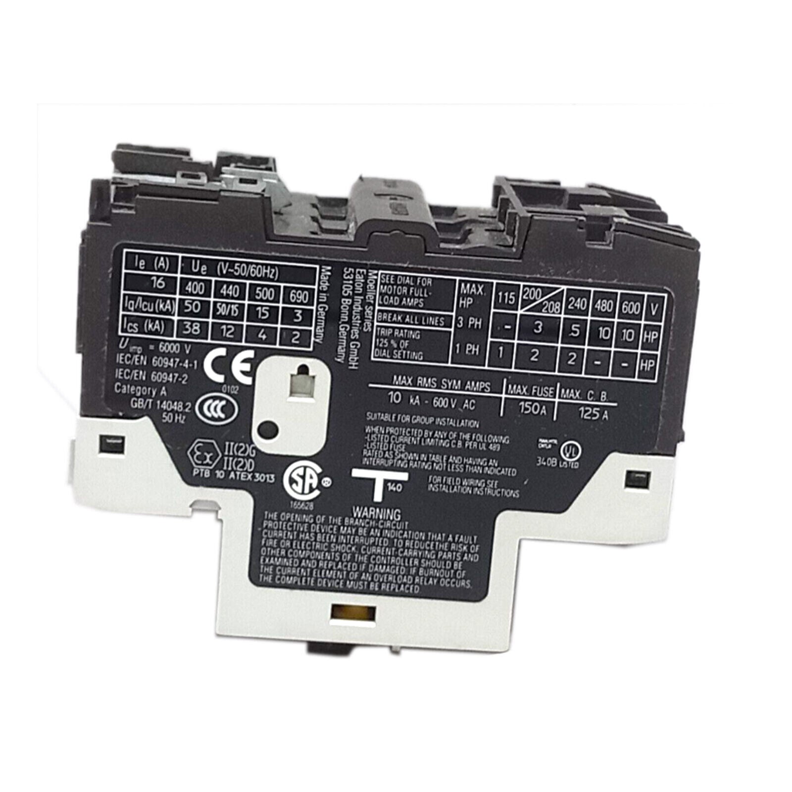 Eaton PKZM0-16 XTPR016BC1NL Overload Breaker 3P, 10-16A Eaton