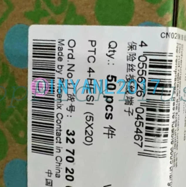50PCS Phoenix Contact 3270200 fuse terminal block PTC 4-HESI (5X20)