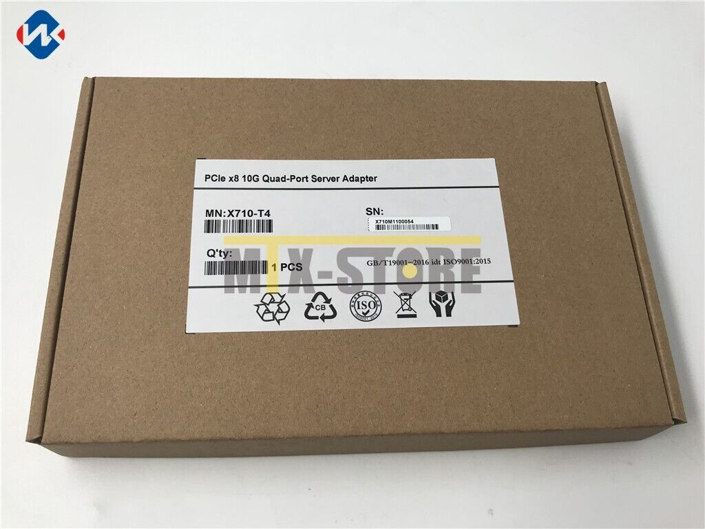 new 1PCS Dell Intel X710-T4 Ethernet Converged Network Adapter X710T4 - DELL