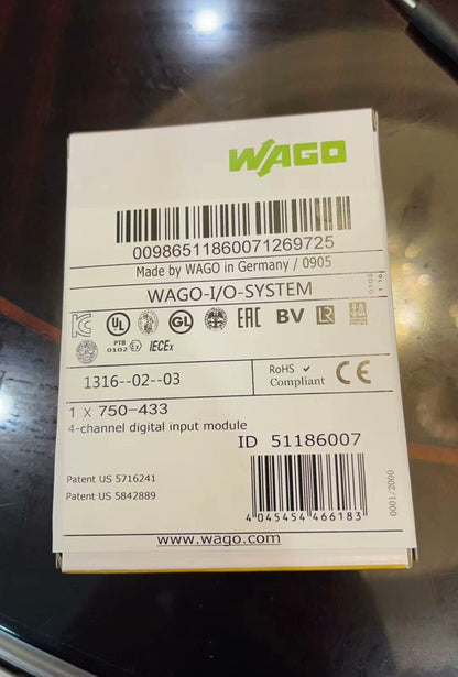 1PC  Wago 750-433 750433 Digital Input Module In Box  Free Ship