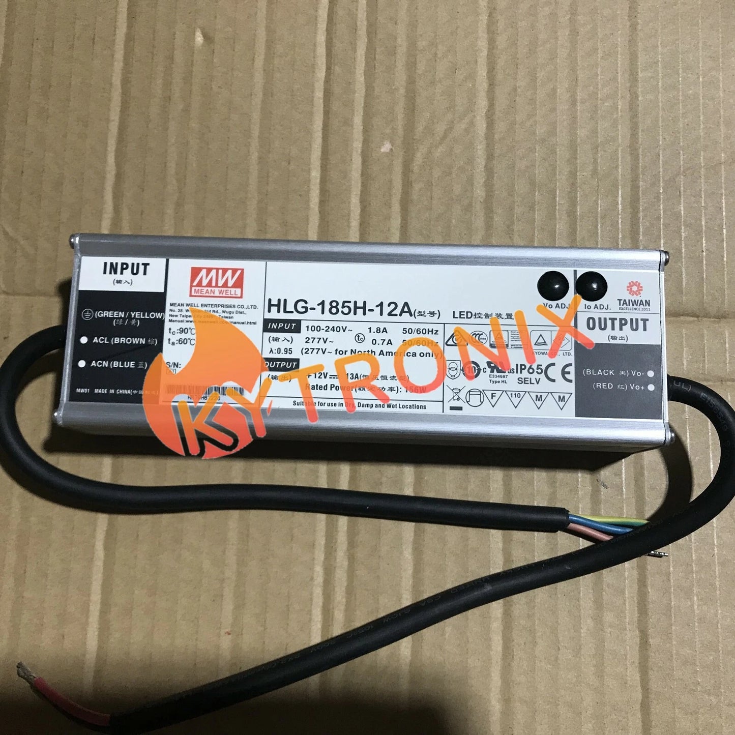 1Pcs MEAN WELL HLG-185H-12A 185W 12V 13A power supply