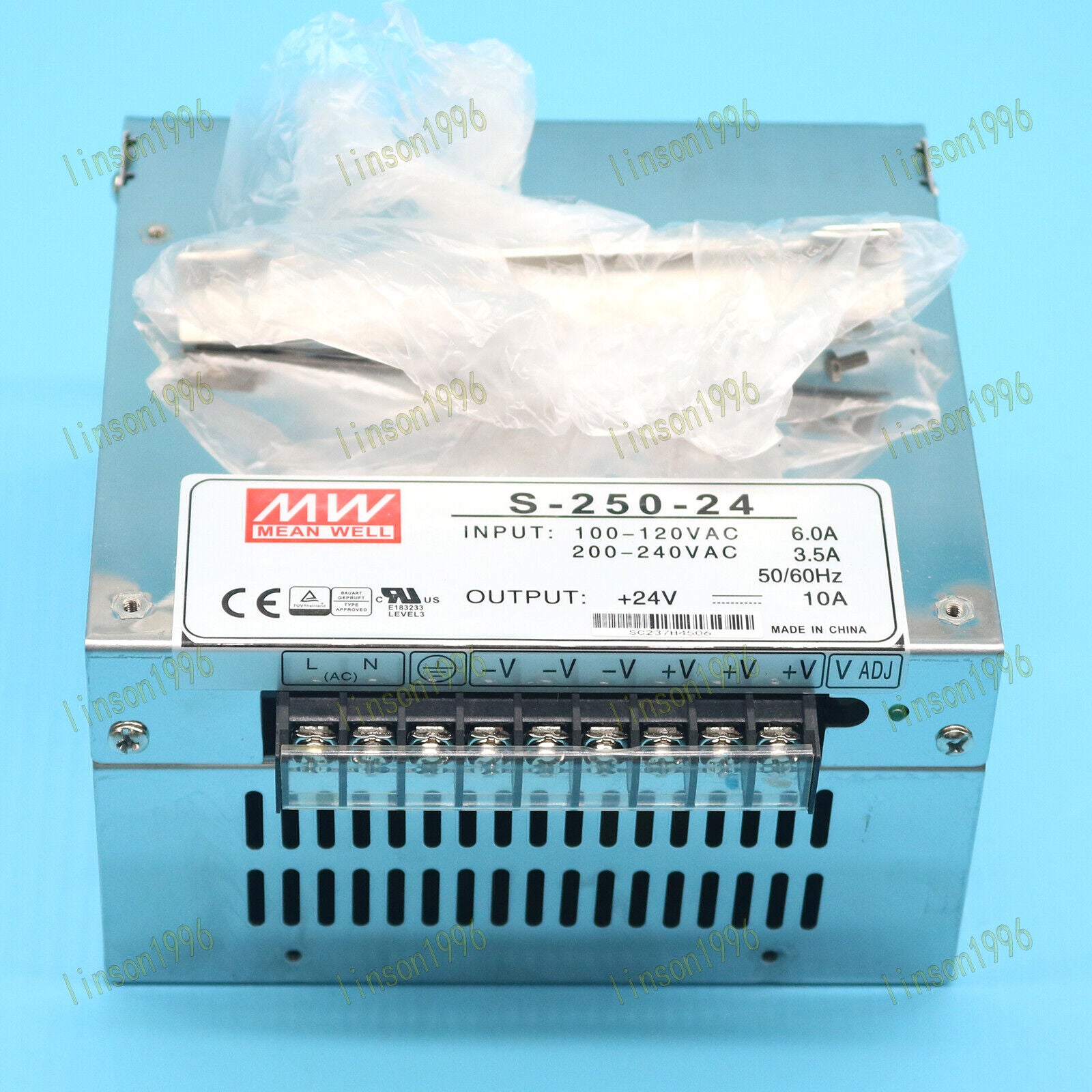 24V 10A MEAN WELL Switching Power Supply S-250-24 Fast SHIP - MEAN WELL