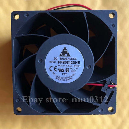 1pcs DELTA FFB0812SHE 12V0.87A 8cm 8038 double ball fan 2pin