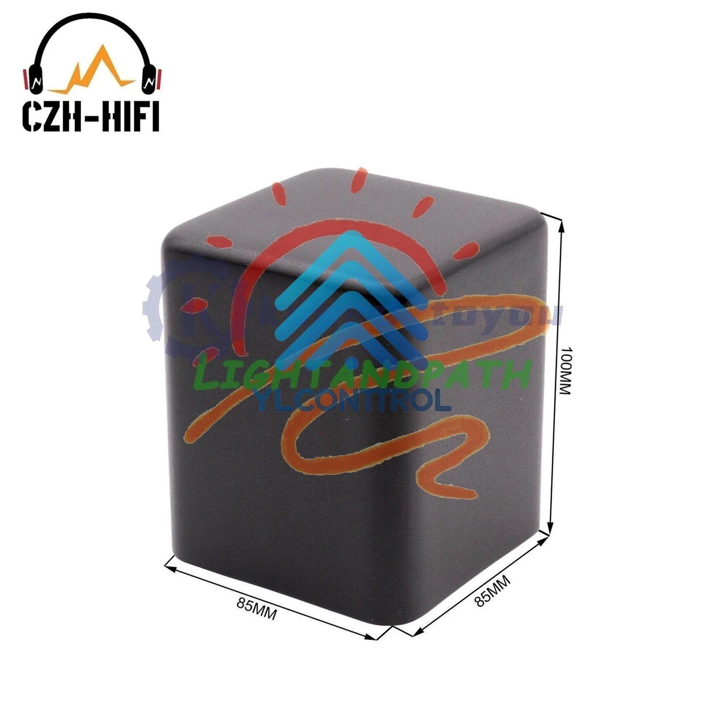 1PC AMPLIFIER TRANSFORMER COVER 85x85x100mm Iron Triode AUDIO Enclosure Case DIY