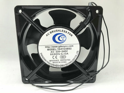 1pcs  YAH1238S2 12038 220-240V 50-60HZ 0.12A cabinet chassis fan