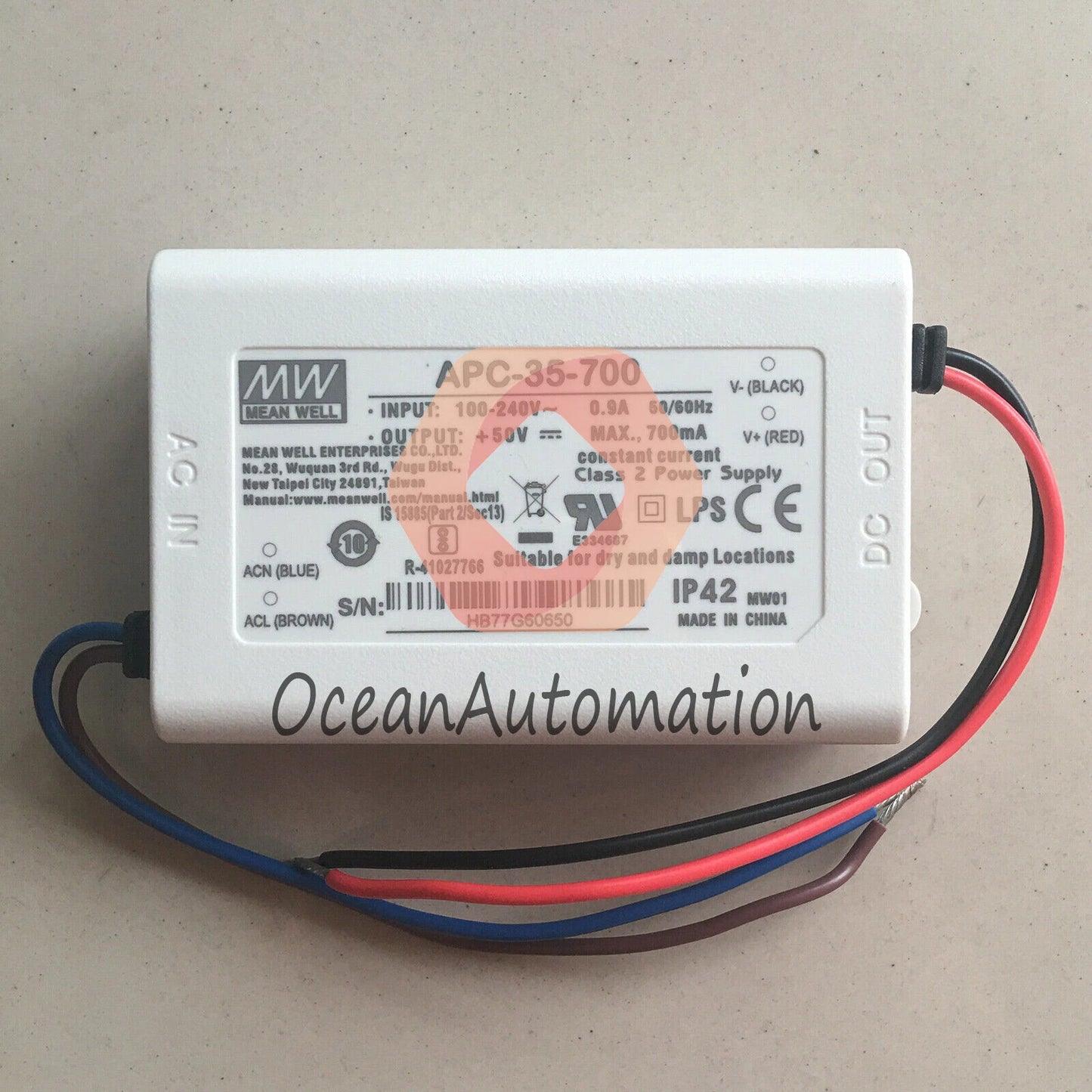 1PC For MEAN WELL APC-35-700 power supply Free Shipping