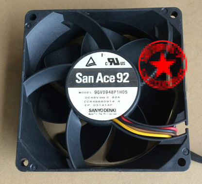 1pcs Sanyo 9GV0948P1H05 9CM 9038 48V 0.82A 4-wire cooling fan