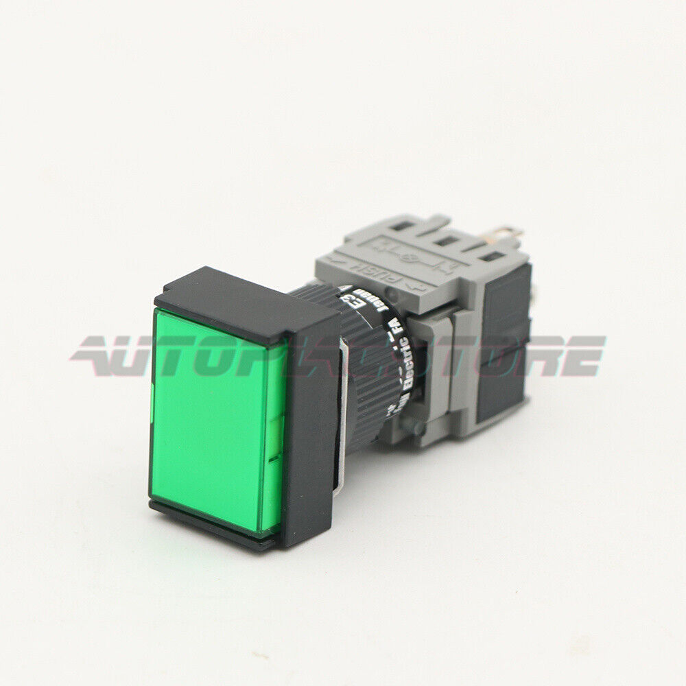 Green LED Pushbutton Switch 24VDC AH165-TLG11E3 - FUJI ELECTRIC