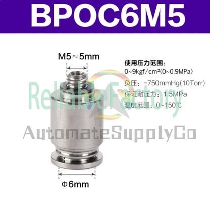 10pcs AirTAC Connector BPOC4M5 BPOC401 BPOC6M5 BPOC601