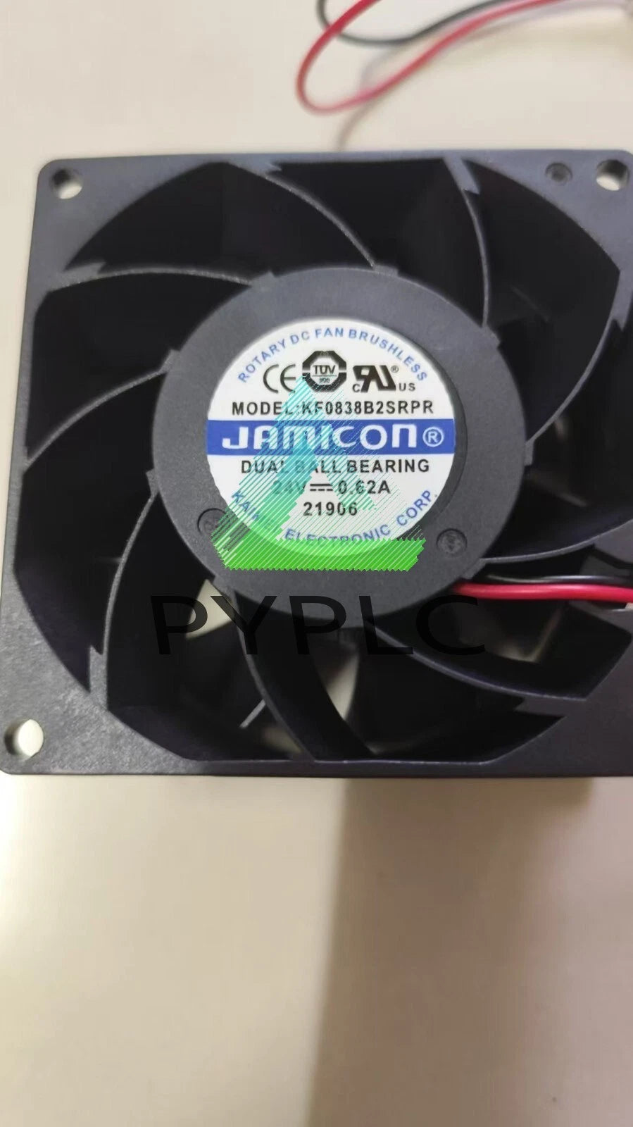 1 PCS JAMICON Fan KF0838B2SRPR DC24V 0.62A 8CM 8038 2 wire cooling fan