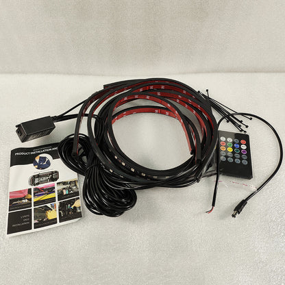 RGB Car Underglow Light Strip Underbody System Neon Light Kit