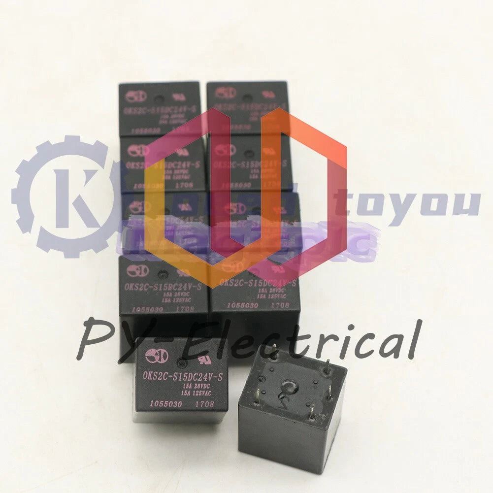 10PCS OKS2C-S15DC24V-S Power Relay 24VDC 5Pins 15A 125VAC /RS