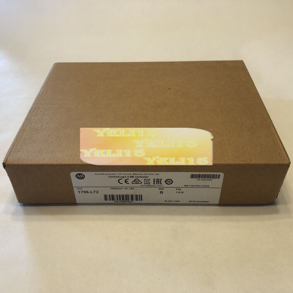 new 1756-L72 ControlLogix 4MB Controller Factory Sealed 1756-L72 Fast Ship - CONTROLLOGIX