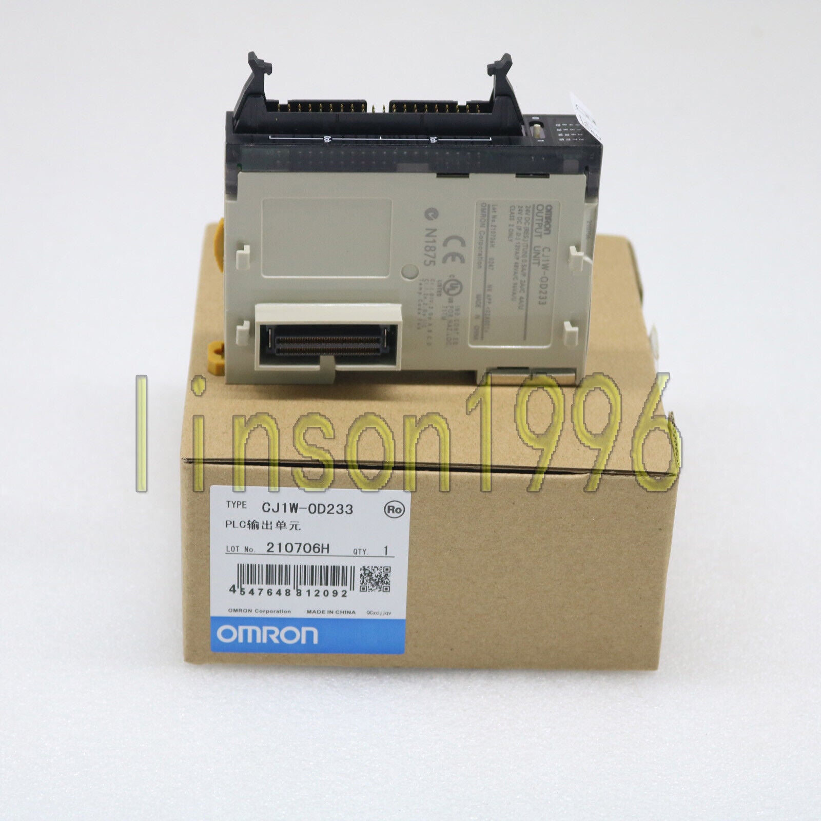 new  In Box Omron CJ1W-OD233 CJ1WOD233 Output Module One year