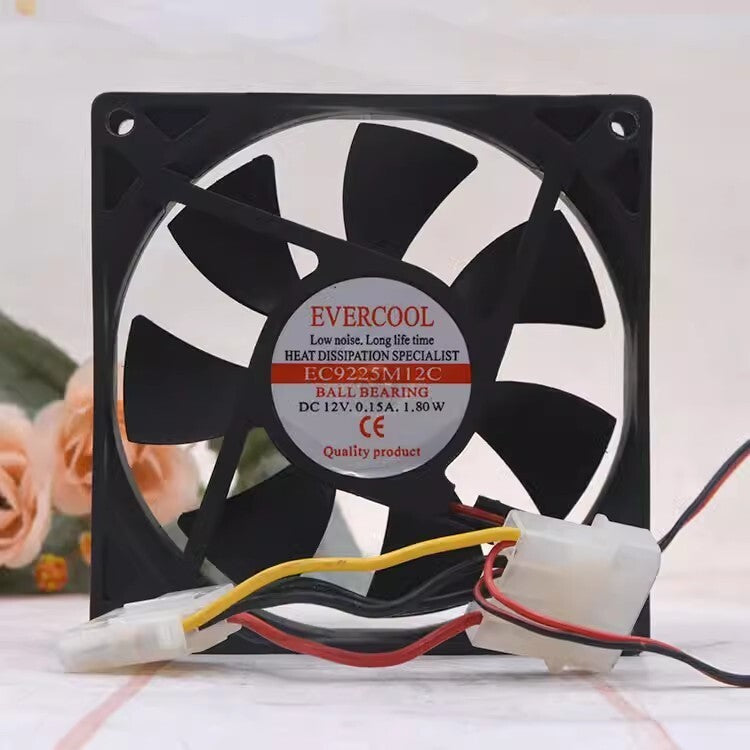 1PCS EC9225M12C 9025 DC12V 0.15A 1.80W 9CM Silent Cooling Fan