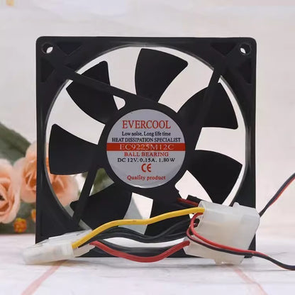 1PCS EC9225M12C 9025 DC12V 0.15A 1.80W 9CM Silent Cooling Fan