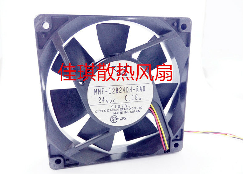 1pcs Mitsubishi MMF-12B24DH-RAO 12025 12CM 24V 0.18A double ball cooling fan