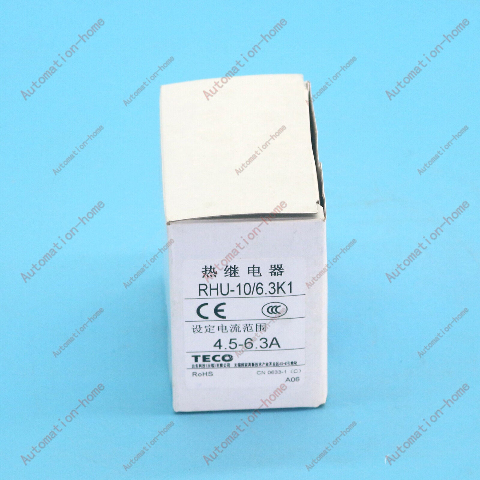 new 1PCS  For TECO RHU-10/6.3K1 4.5-6.3A Thermal overload relay#QW TECO