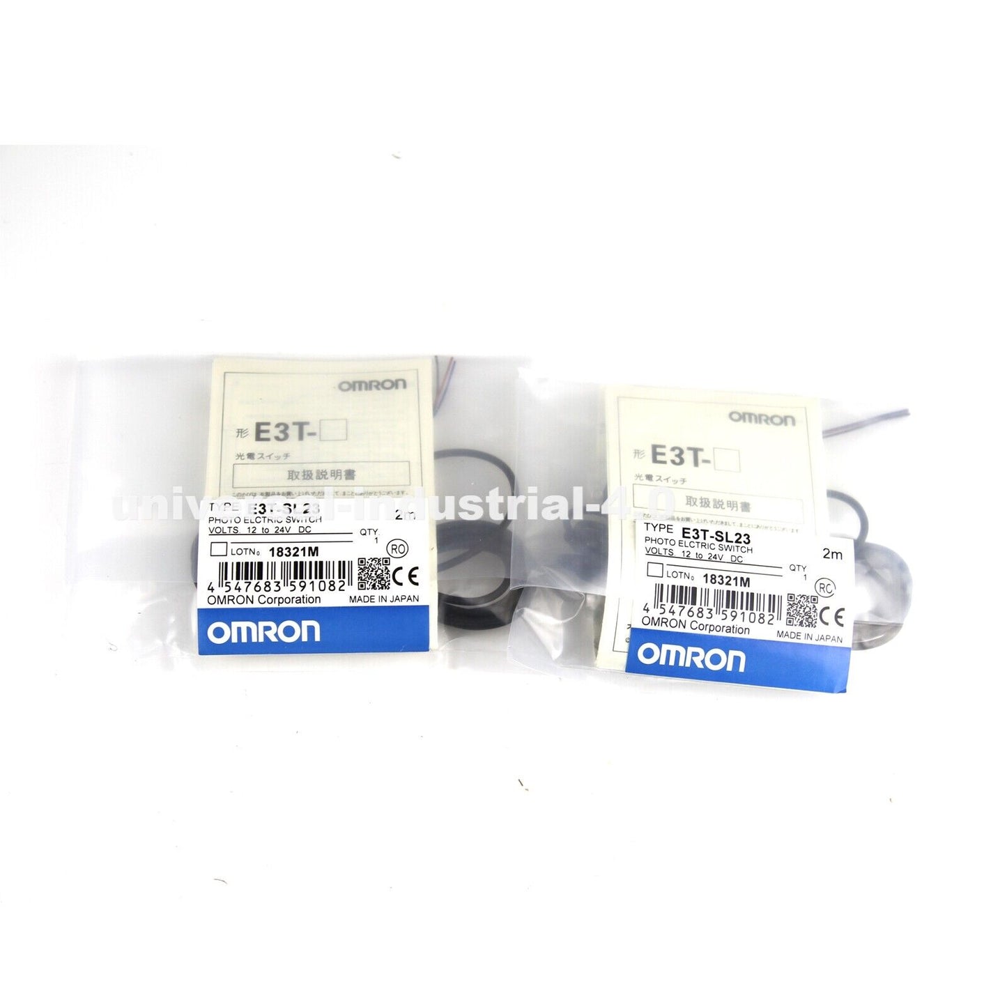 Omron E3T-SL23 Reflective Photoelectric Switch Sensor 2M 12-24VDC - OMRON