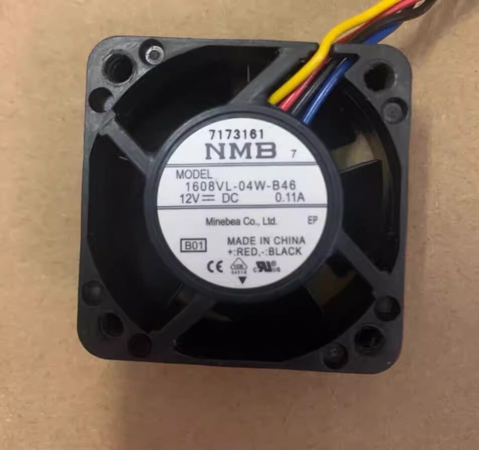 NMB 1608VL-04W-B46 4020 DC12V 0.11A 4CM 4-Wire PWM Silent Cooling Fan