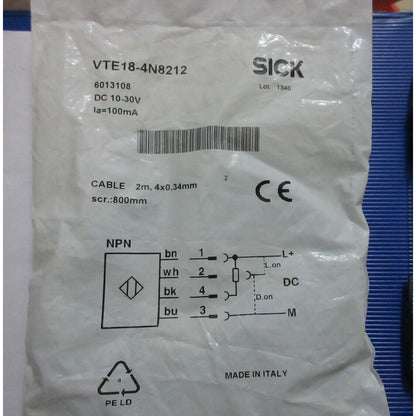 VTE18-4N8212: Professional Photoelectric Switch - SICK