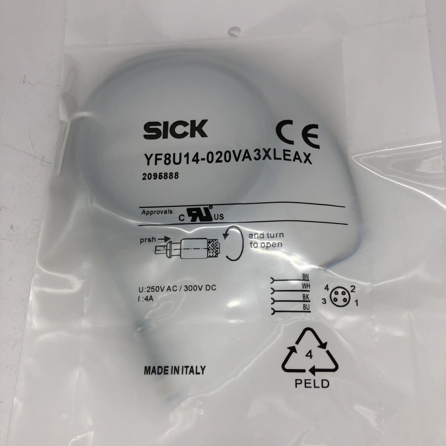 SICK YF8U14-020VA3XLEAX Cable Adapter Sensor Cable - SICK