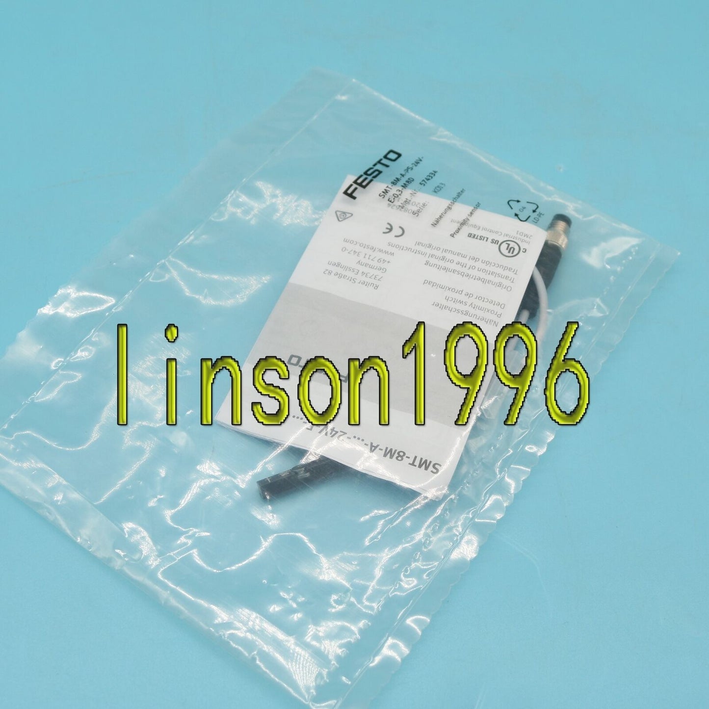 FESTO Magnetic Switch SMT-8M-A-PS-24V-E-0,3-M8D - FESTO