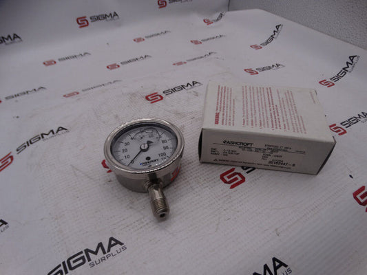 ASHCROFT 1009SWL02L100# GAUGE Model: 1009SWL02L100# - ASHCROFT