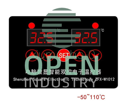 DC 12V NTC 10K Dual Digital Thermostat Temperature Controller Sensor Module