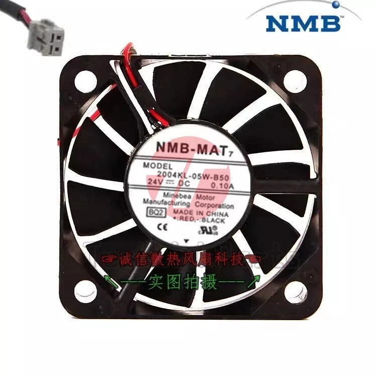 NMB 2004KL-05W-B50 24V 0.10A 50*50*10MM 3-Wire Inverter Cooling Fan
