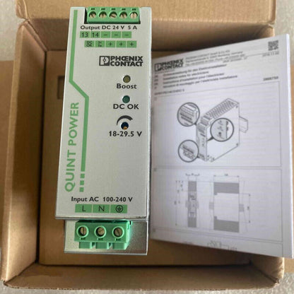 new 1pcs Phoenix Contact Switching Power Supply- QUINT-PS/1AC/24DC/ 5 5A 2866750 - PHOENIX CONTACT