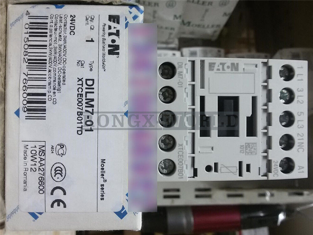 new Eaton Contactor DILM7-01(24VDC) - EATON