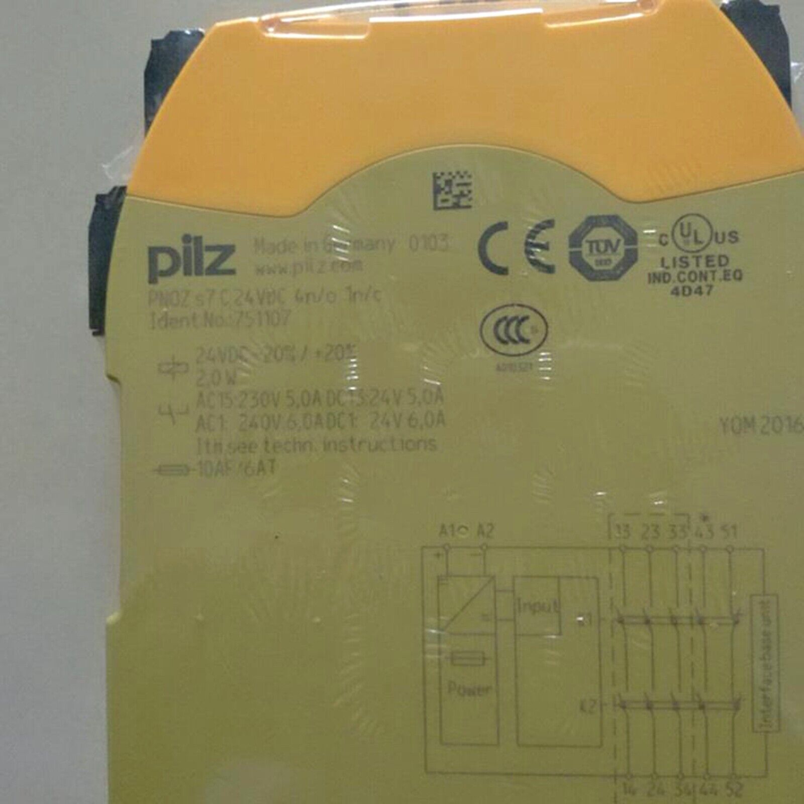 new  PILZ 751107 PNOZ Safety Relay 24VDC PILZ