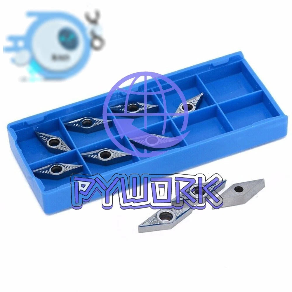 SVQCR1212H11 12mm CNC Carbide Turning Tool Holder + 10Pcs VCGT110304-AK Inserts