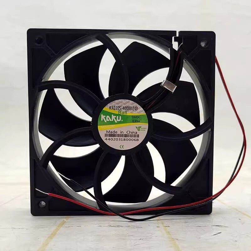 KAKU KA1225-4000D24B DC24V 0.39A 12CM Axial Cooling Fan