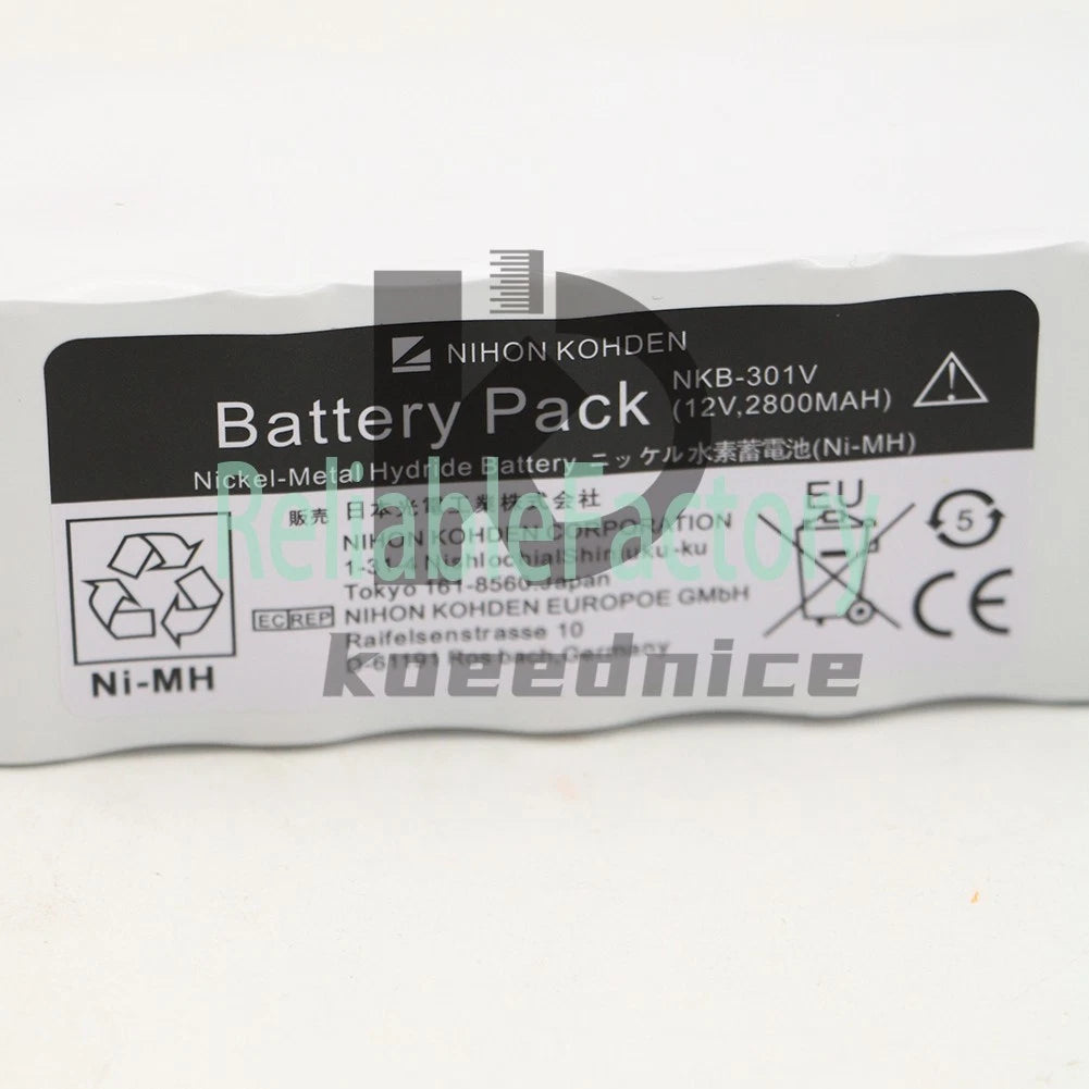 Nihon Kohden TEC-7631C TEC-7621C TEC7721 NKB-301V 2800mAh battery