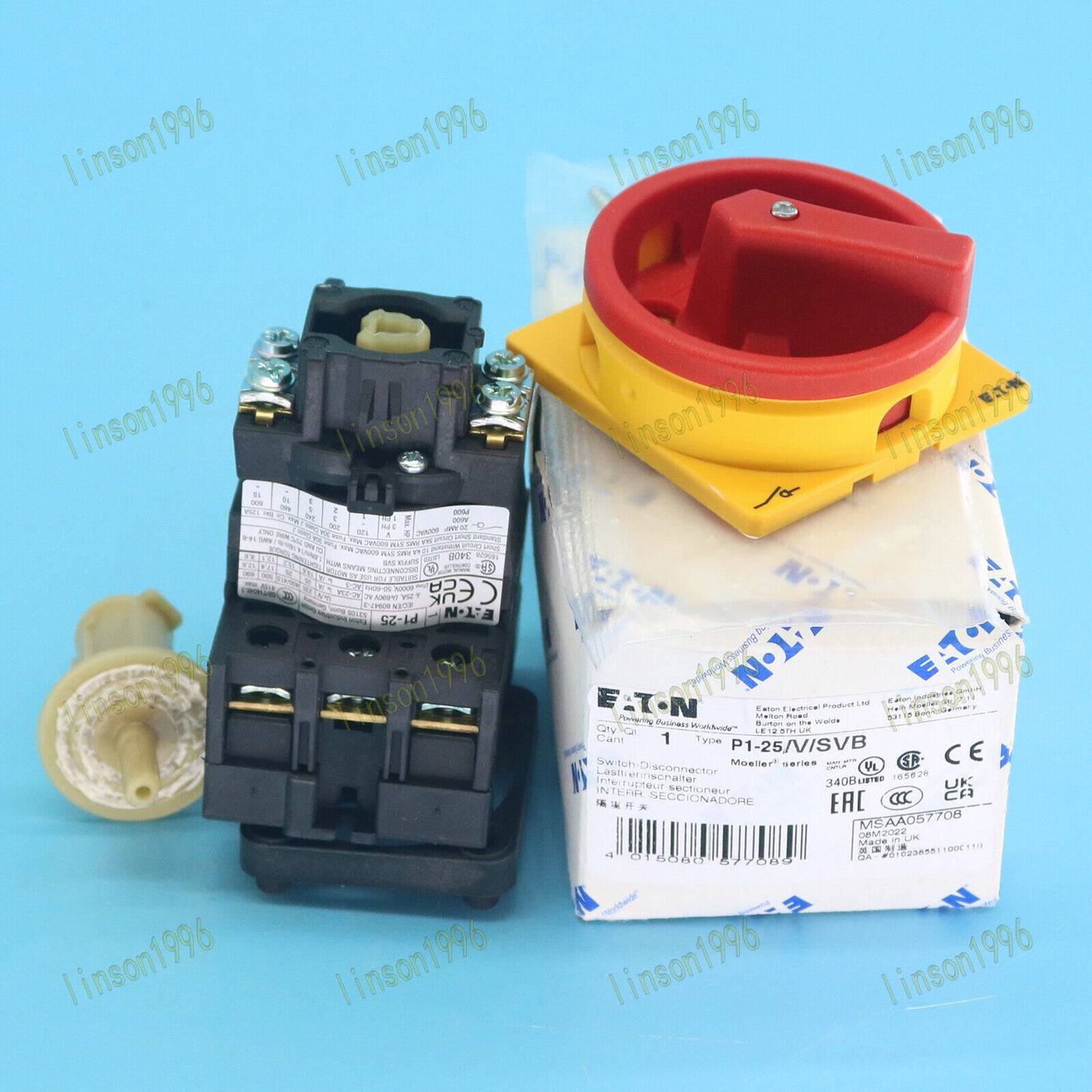 1-Piece Eaton Moeller P1-25/V/SVB Isolation Switch Fast Delivery - EATON